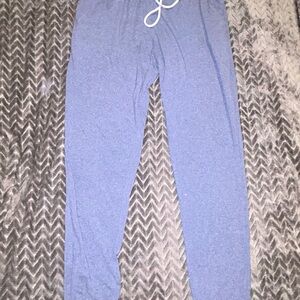 Blue Drawstring jogger Lounge Pants